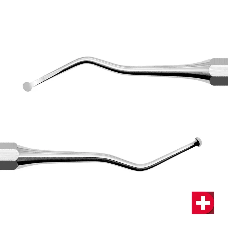 Deppeler VA21 Curette Chirurgica in Acciaio