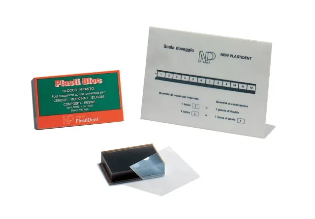 New Plastident Plasti Bloc blocchi impasto 100 fogli miscelazione