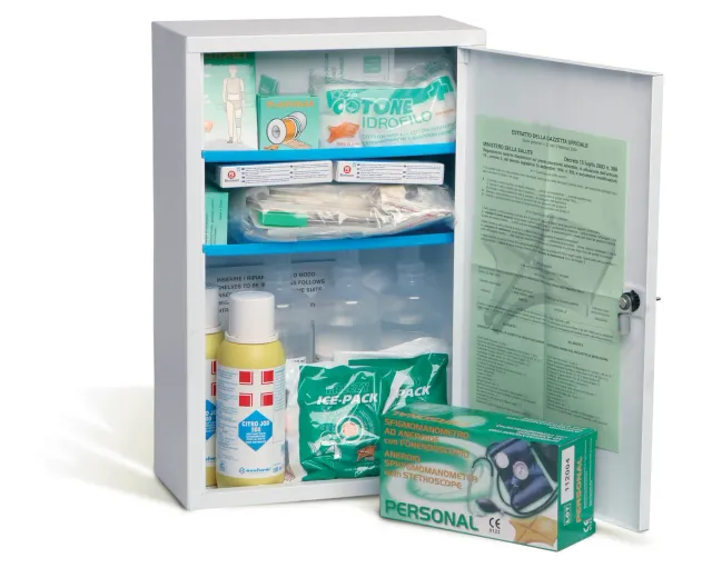 NEW PLASTIDENT Armadietto pronto soccorso in metallo bianco